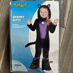Spirit Spooky Kitty Jumpsuit - Black and Purple